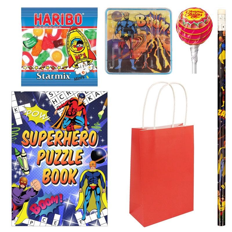 Superhero Sweet Pre-filled Party Bag