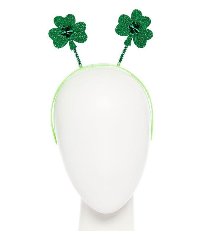 St Patrick's Day Glitter Shamrock Headband