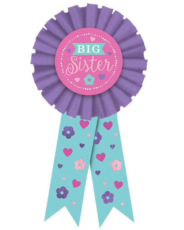 Big Sister Rosette Badge