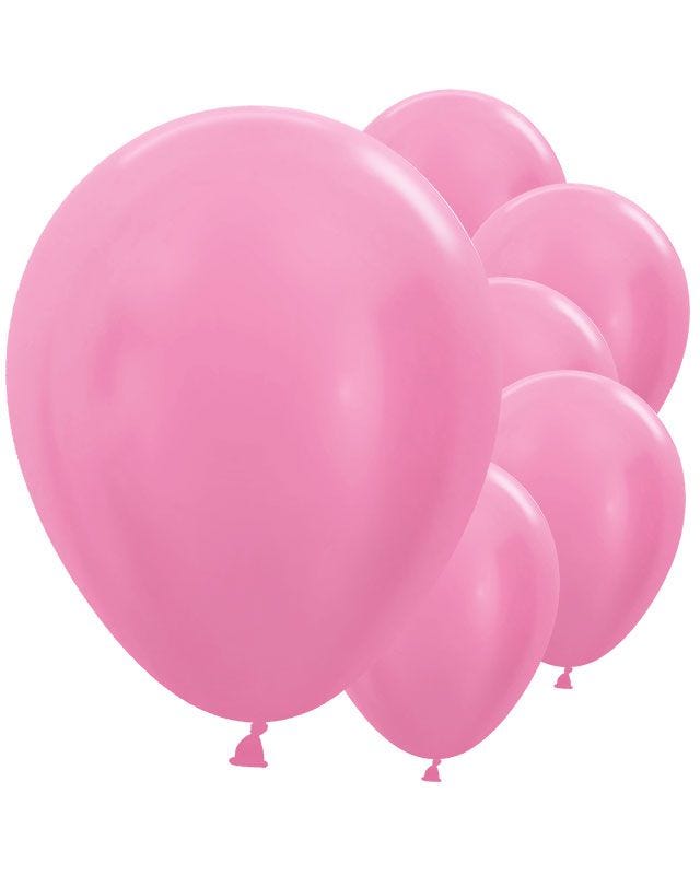 Satin Fuchsia Balloons - 12" Latex (25pk)