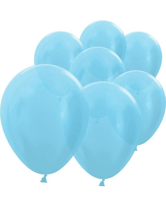 Satin Caribbean Blue Balloons - 5" Latex (100pk)