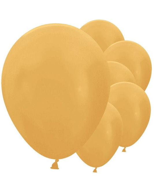 Metallic Gold - 18" Latex Balloons (25pk)