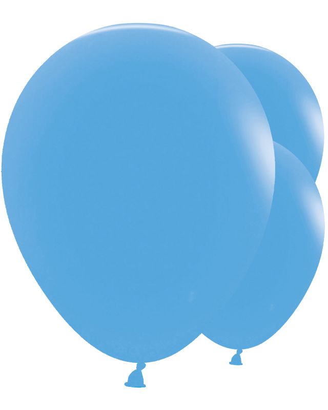 Fashion Blue 24" Latex Balloons (3pk)