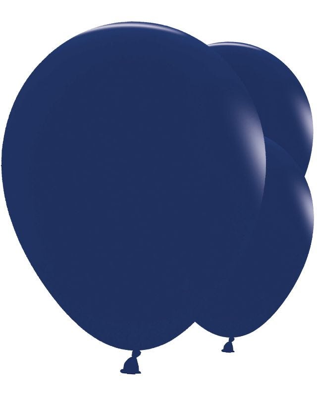 Fashion Navy 24" Latex Balloons (3pk)