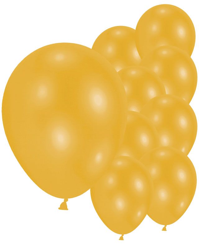 Pearl Gold - 9" Latex Balloons (10pk)