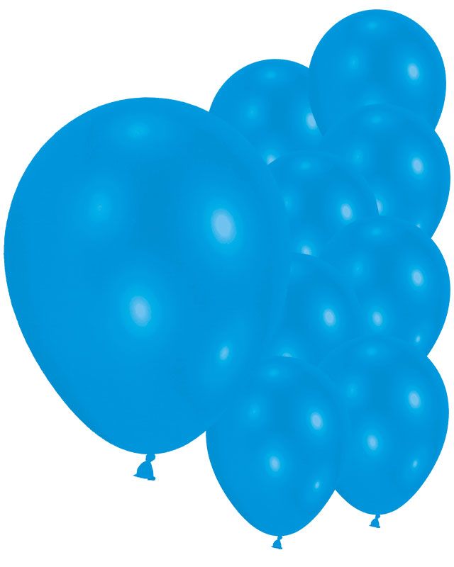 Metallic Blue - 9" Latex Balloons (10pk)