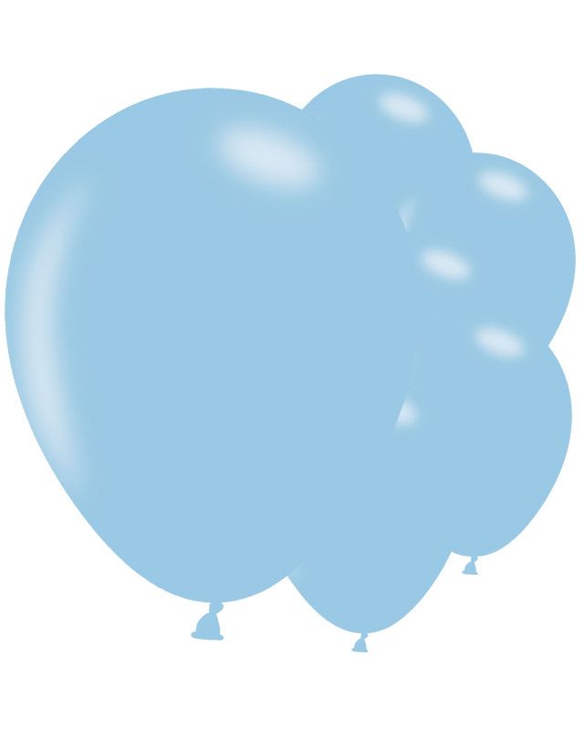 Pearlised Powder Blue Balloons 11" Latex (10pk)