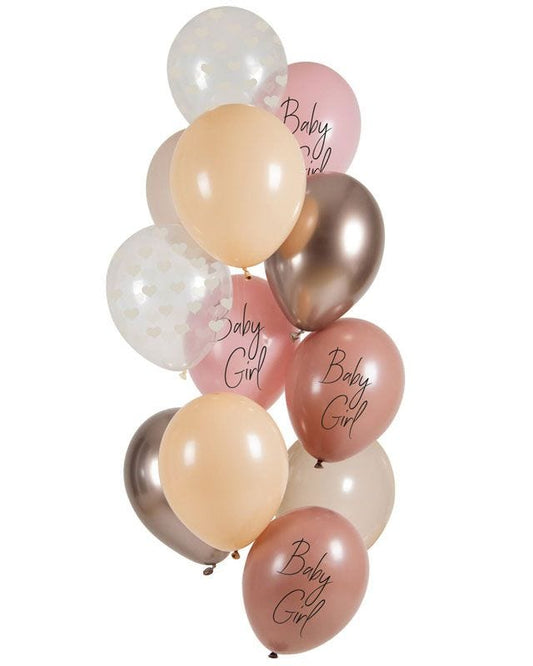 Baby Girl Balloons - 12" Latex (12pk)