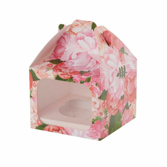 Floral Single Cupcake Box - 12cm x 9.5cm