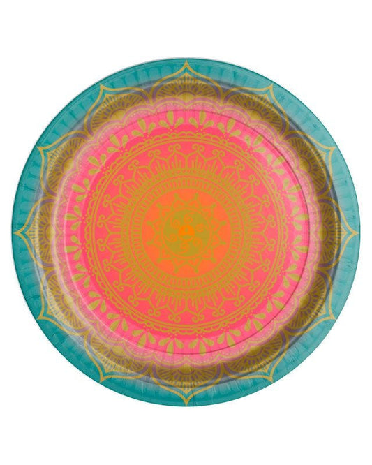 Diwali Paper Plates - 23cm (8pk)