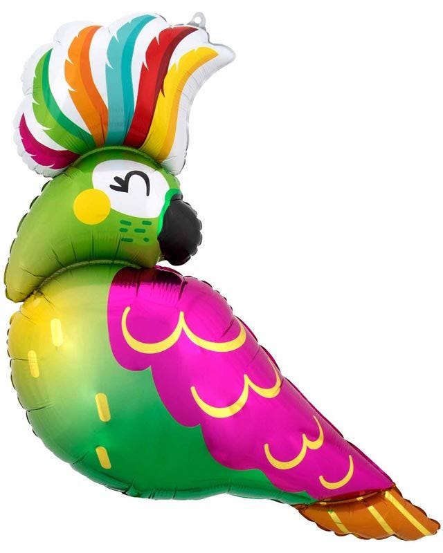 Parrot SuperShape Foil Balloon - 30"