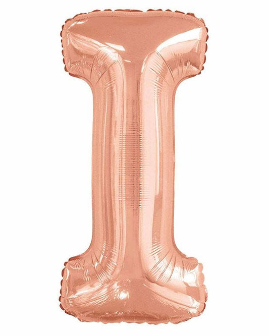 I Rose Gold Letter Balloon - 34" Foil