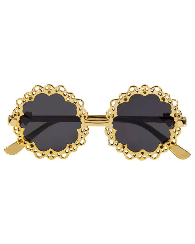 Gold Round Glasses