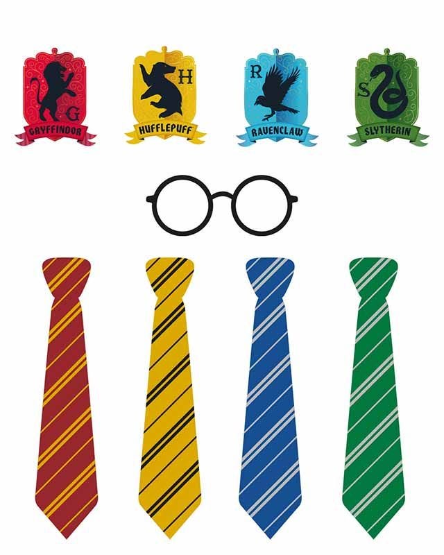 Harry Potter Houses Photobooth Props (24pcs)