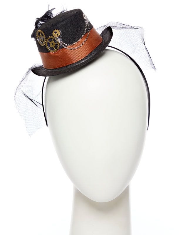 Steampunk Gear Mini Top Hat