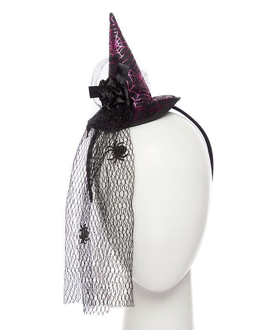 Mini Witch Hat with Veil