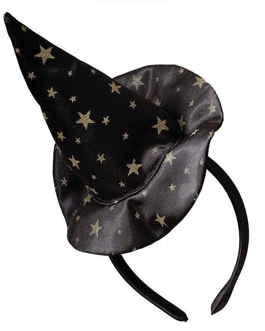 Witch Black & Gold Star Headband