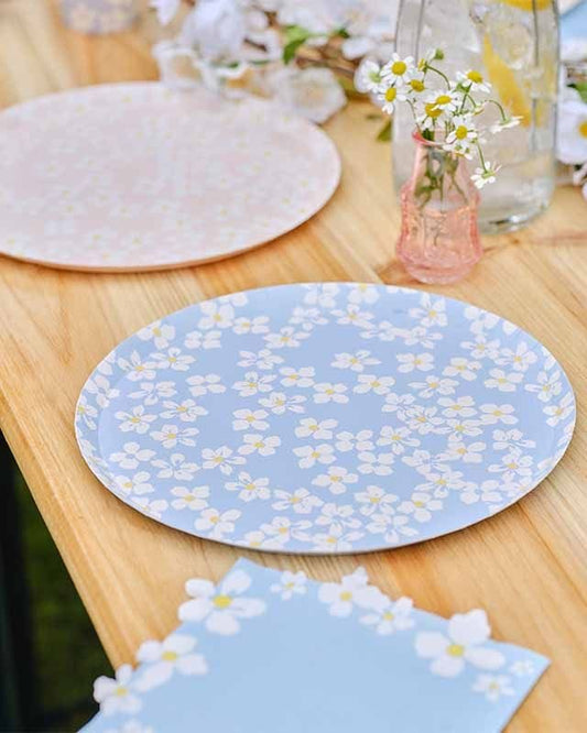 Floral Paper Plates - 25cm (8pk)