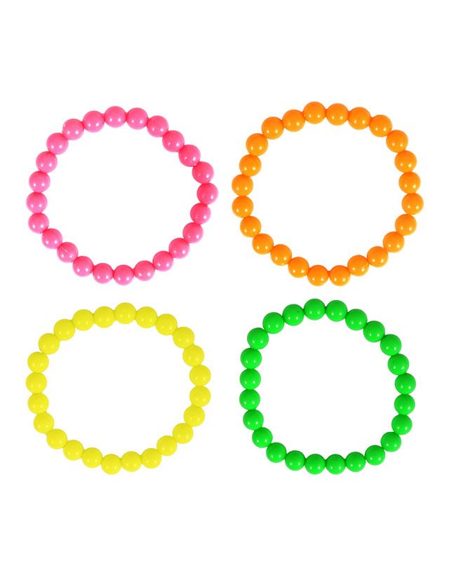 Neon Beaded Bracelets