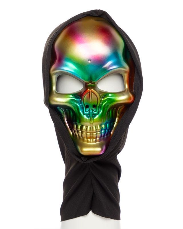 Electroplate Skull Hood