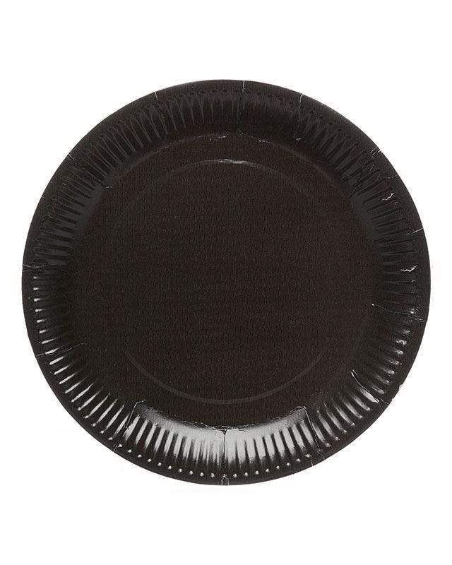 Black Paper Plates - 23cm (8pk)