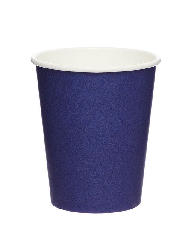 Dark Blue Paper Cups - 237ml (8pk)