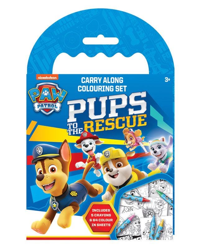 Paw Patrol Carry Colouring Set