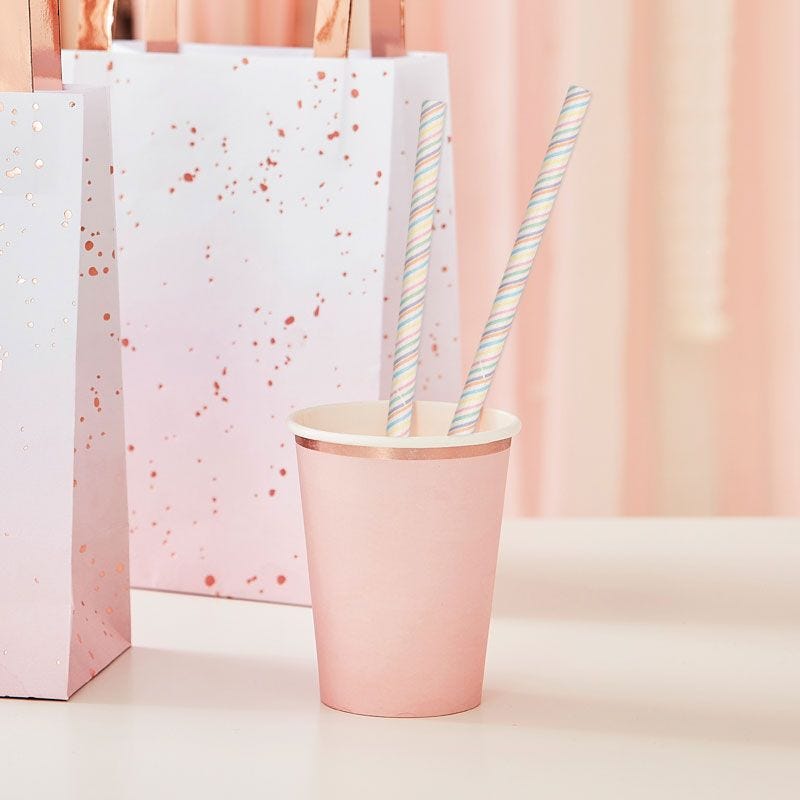 Pastel Stripe Paper Straws (20pk)