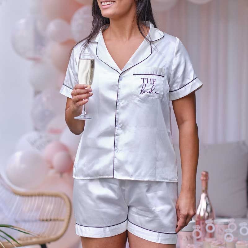 White The Bride Pyjama Set - XL