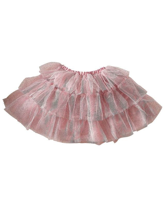 Blush & Silver Tiered Tutu - 5-7 Years