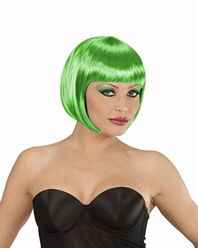 Green Bob Wig