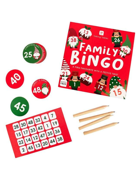 Christmas Family Bingo Game