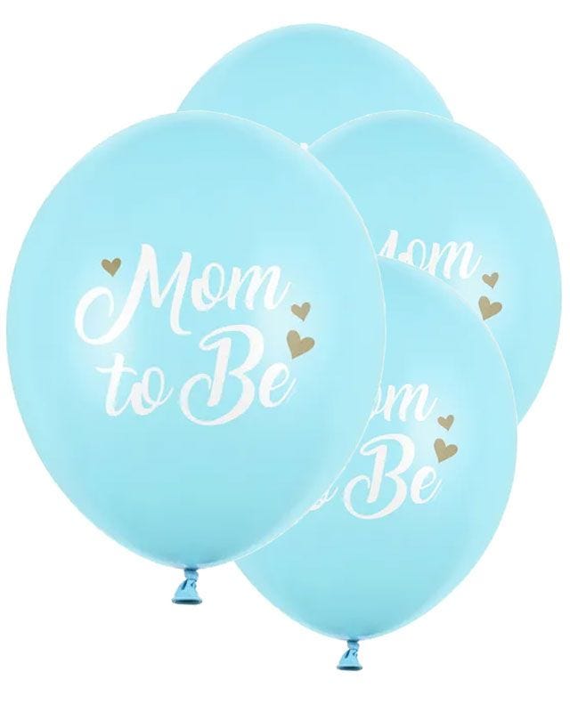 Mom to Be Blue Latex Balloon - 18" (6pk)