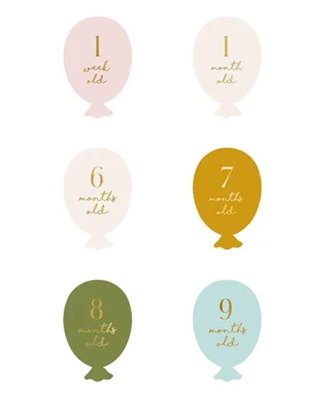 Balloon Milestone Cards (12pk)