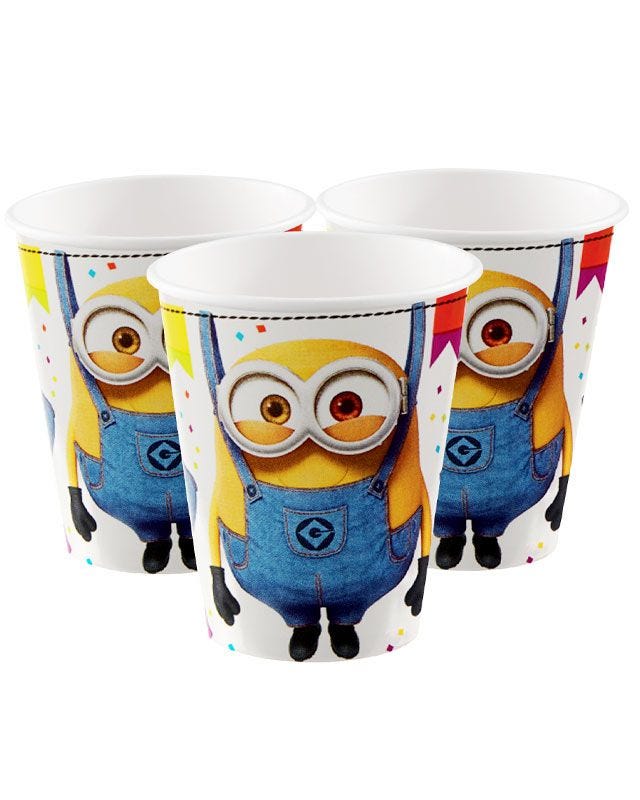 Minions Paper Cups - 250ml (6pk)