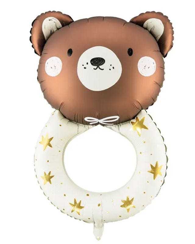 Teddy Rattle Foil Balloon - 34"