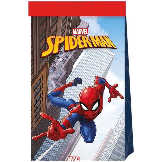 Spiderman Crime Fighter Paper Bags (4pk)