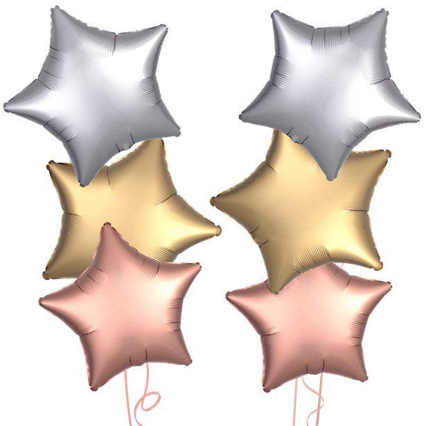 Metallic's Star Foil Balloon Kit