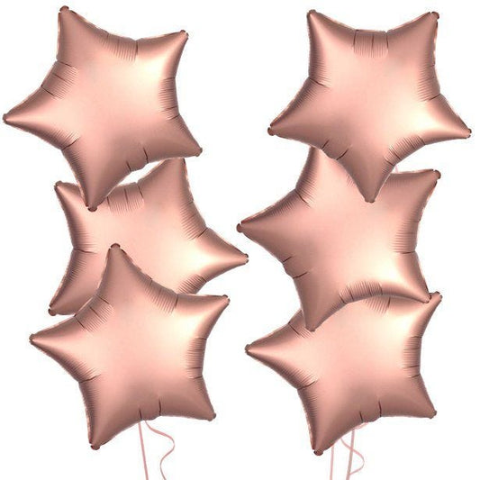 Rose Gold Star Foil Balloon Kit