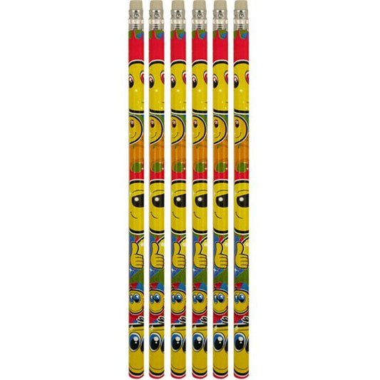 Smiley Pencils (6pk)