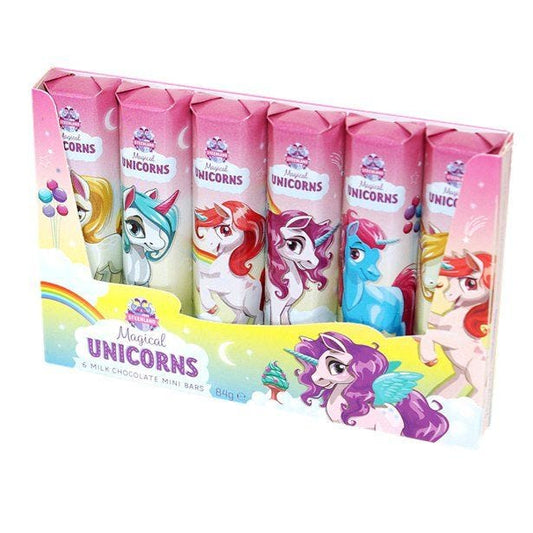 Unicorn Milk Chocolate Mini Bars x6