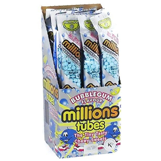 Millions Tubes - Bubblegum Flavour x12