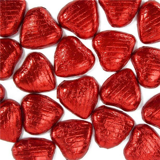 Red Foil Chocolate Hearts x20