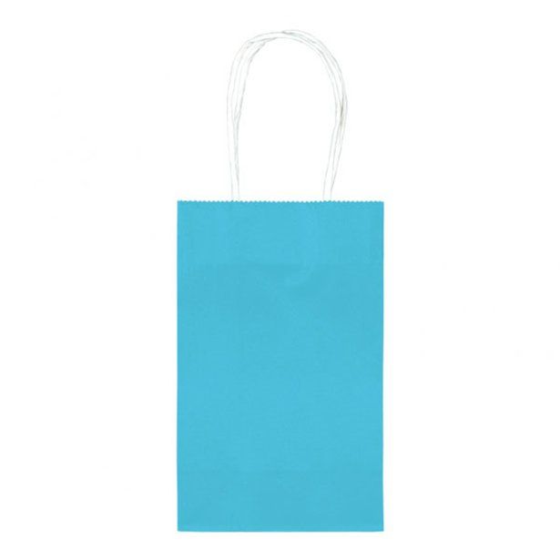 Turquoise Paper Party Bags - 21cm x 13cm (10pk)