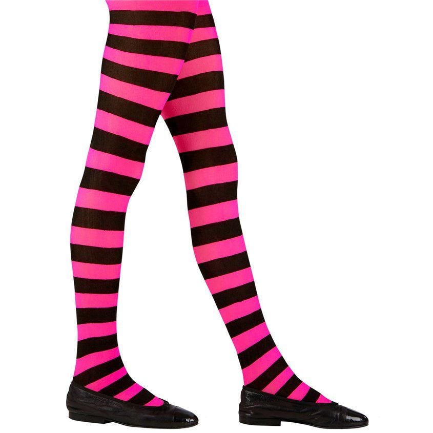 Black & Pink Tights  1-3 Yrs