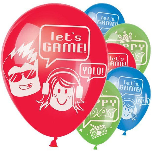 Party Town Balloons - 12" Latex (6pk)