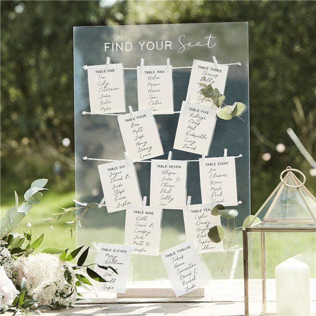 Wedding Table Plan Kit