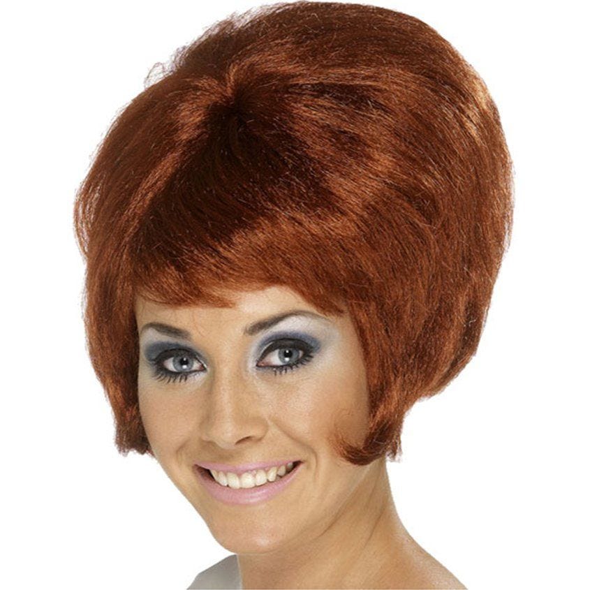 60s Auburn Beehive Wig