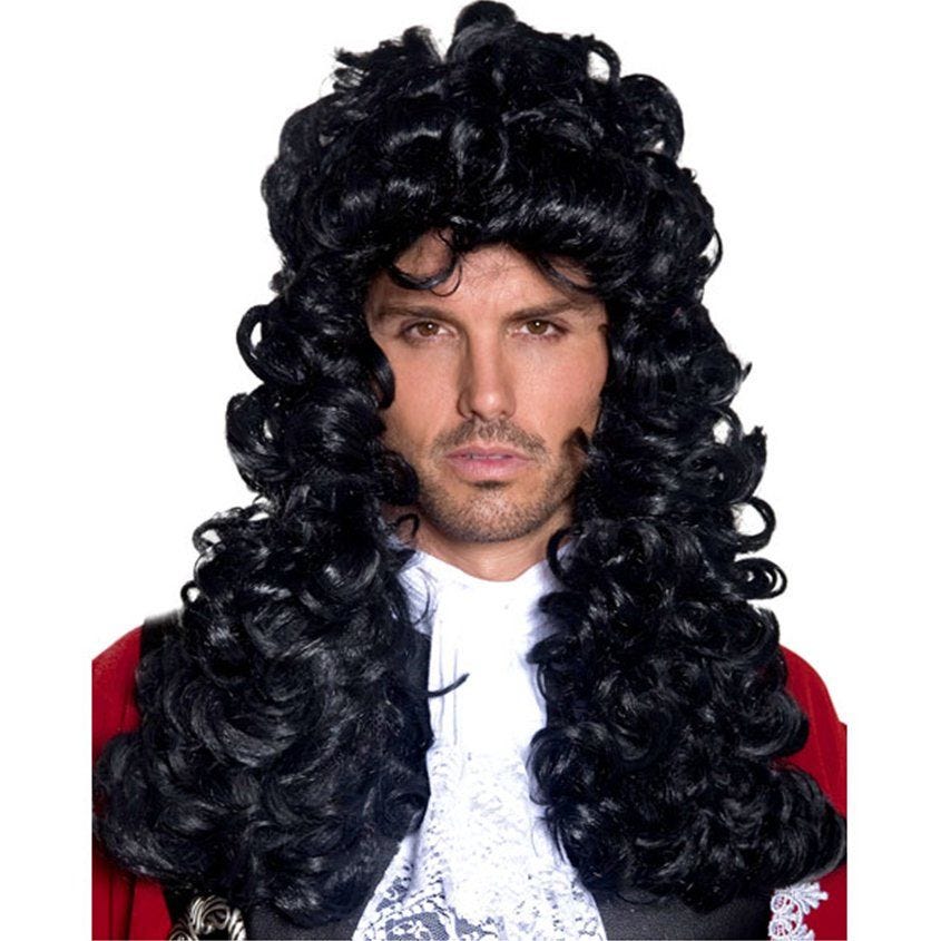 Pirate Captain Black Wig