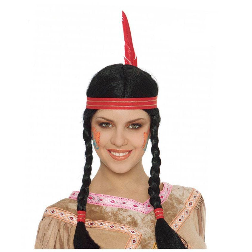 Braided Wig with Feather